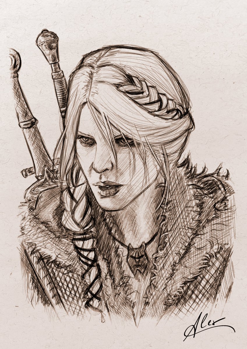 ciri (the witcher and 1 more) drawn by alexciuta2000