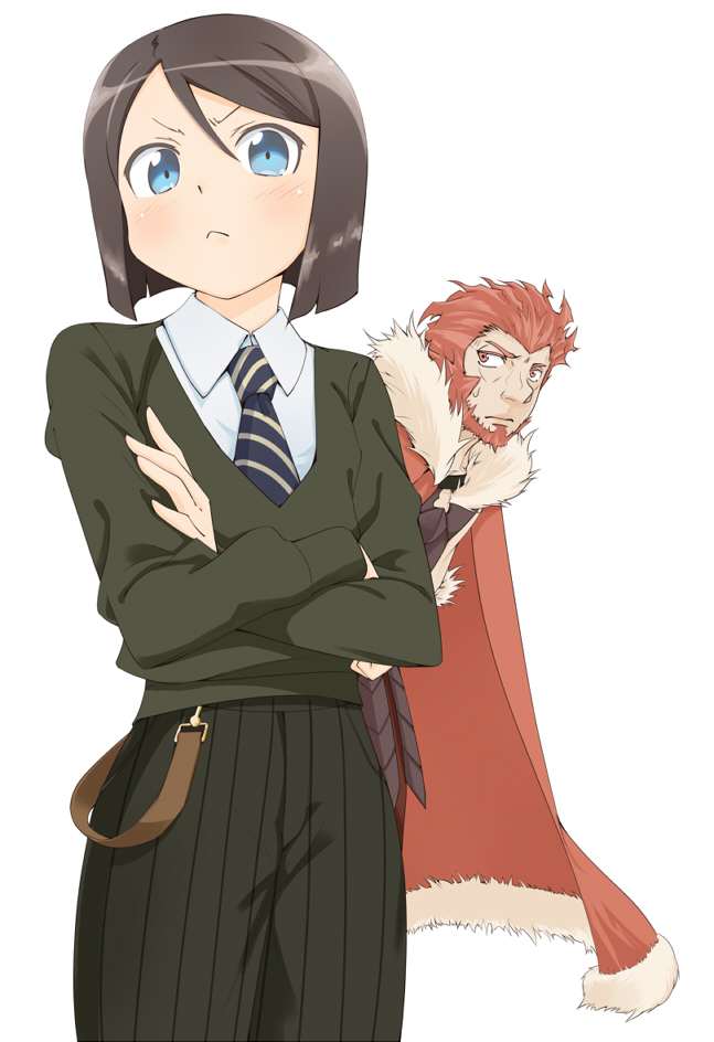 iskandar and waver velvet (fate and 2 more) drawn by ryouku