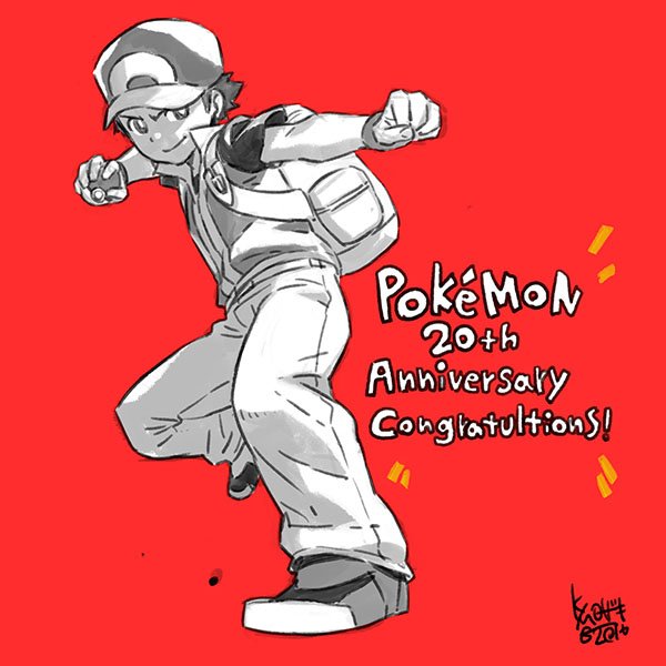 red (pokemon and 1 more) drawn by kozaki_yuusuke