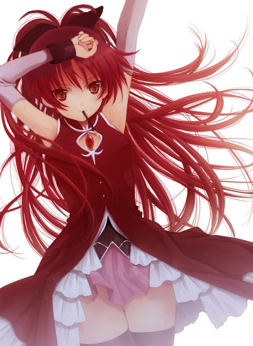sakura kyoko (mahou shoujo madoka magica) drawn by seiru_(prairie)