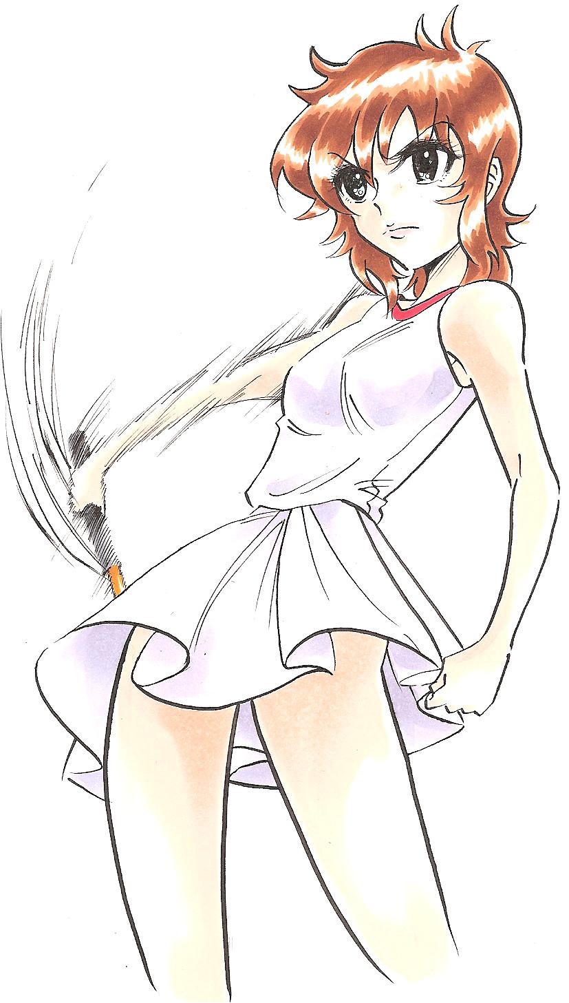 oka hiromi (ace wo nerae!) drawn by juuzou_(amayuu112)