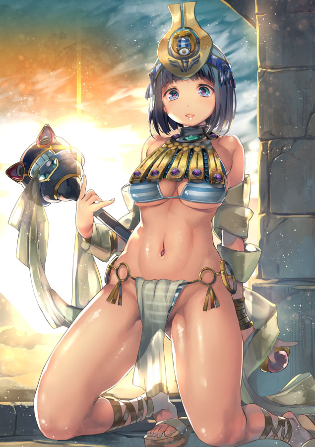 menace, ancient princess menace, and setra (queen's blade) drawn by yoshimura_yoshi