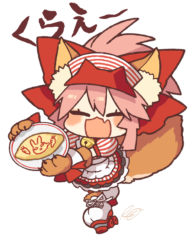 tamamo and tamamo cat (fate and 1 more) drawn by rkp