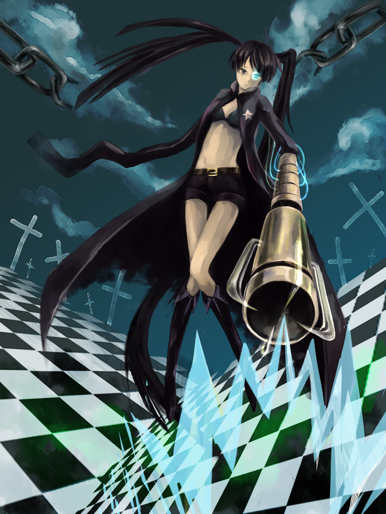 black rock shooter (black rock shooter) drawn by shimamu