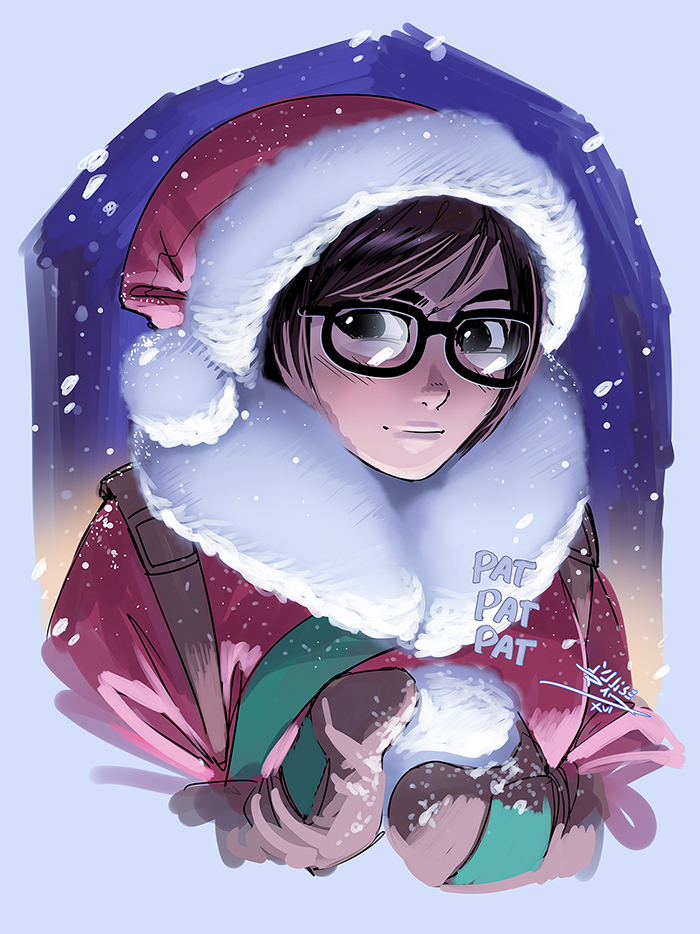 mei (overwatch and 1 more) drawn by vashperado