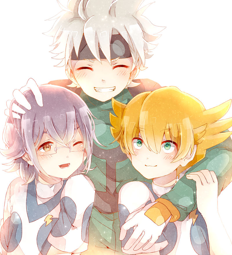 ibuki munemasa, manabe jin'ichirou, and minaho kazuto (inazuma eleven and 2 more) drawn by poison916
