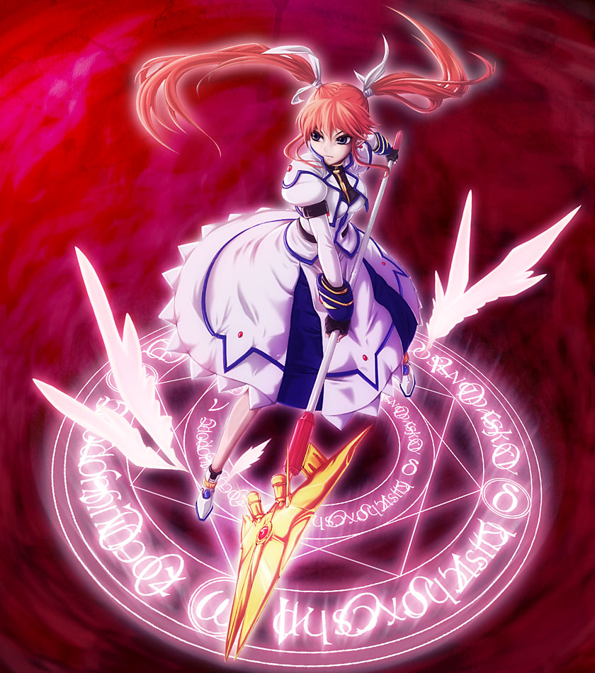 takamachi nanoha and raising heart (lyrical nanoha and 1 more) drawn by un_(le_monde-alternatif)