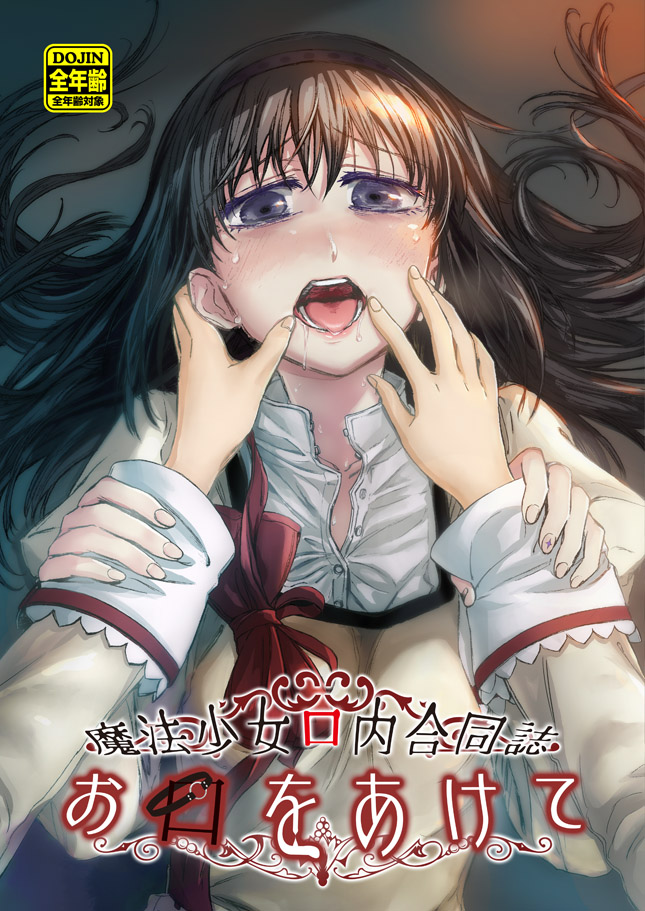 akemi homura and kaname madoka (mahou shoujo madoka magica) drawn by fujikawa_daichi