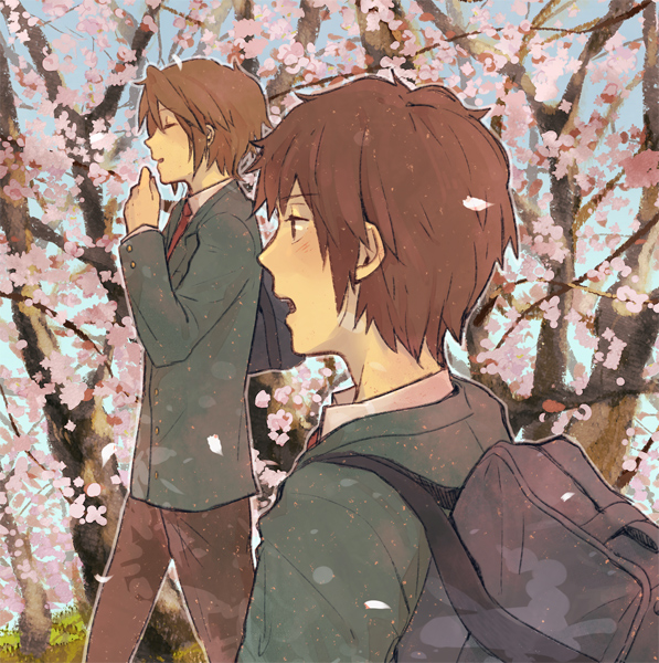 kyon and koizumi itsuki (suzumiya haruhi no yuuutsu) drawn by yaruse