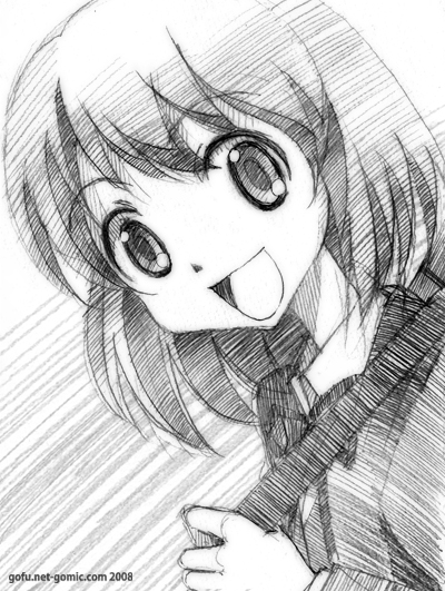 kushieda minori (toradora!) drawn by gofu