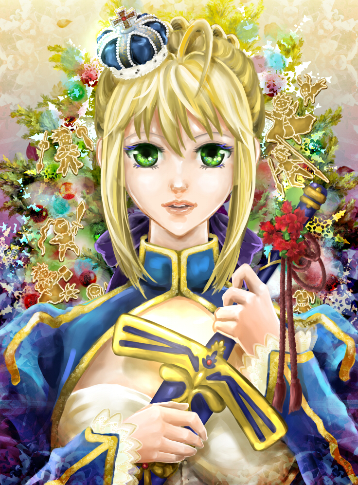 artoria pendragon, saber, gilgamesh, iskandar, diarmuid ua duibhne, and 4 more (fate and 2 more) drawn by manbosakuranbo