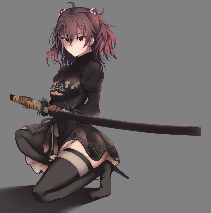 2b and asakura mihono (nier and 2 more) drawn by 80mph