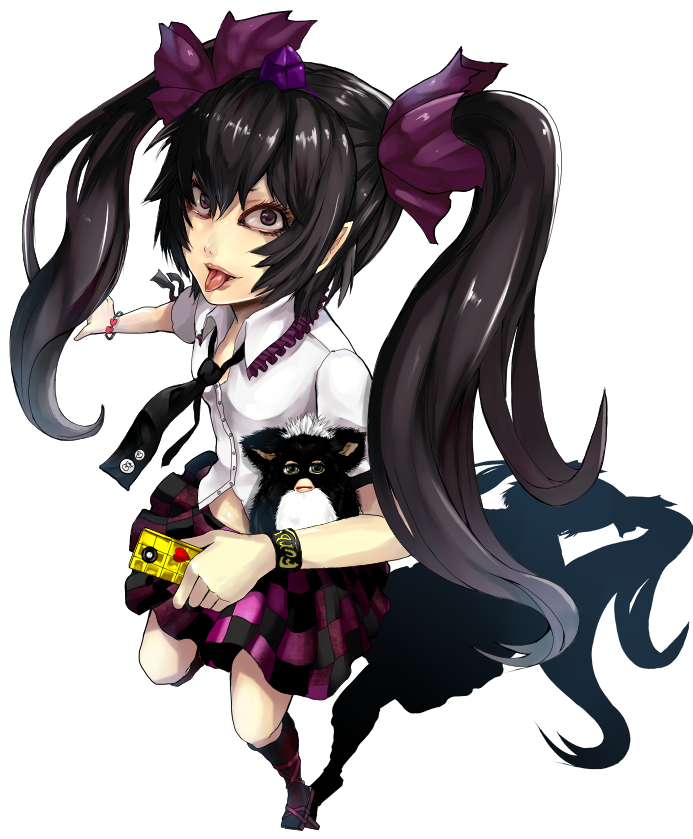 himekaidou hatate, hata-tan, and furby (touhou and 1 more) drawn by yukinojou_yakan