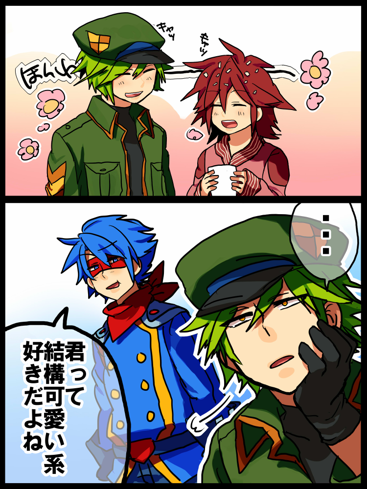 flaky, flippy, and splendid (happy tree friends) drawn by mokusen_(shinkou-houkou)