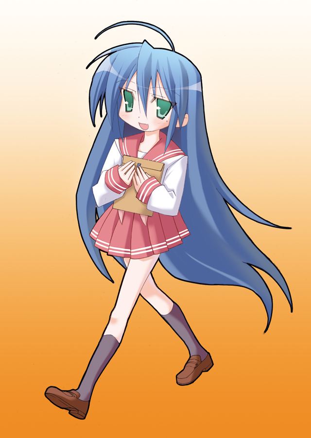 izumi konata (lucky star) drawn by miyane_aki_(radical_dash)