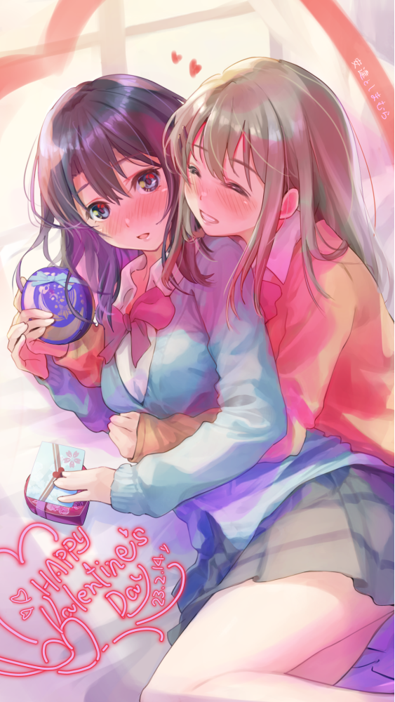adachi sakura and shimamura hougetsu (adachi to shimamura) drawn by nuku_(nukukuro)