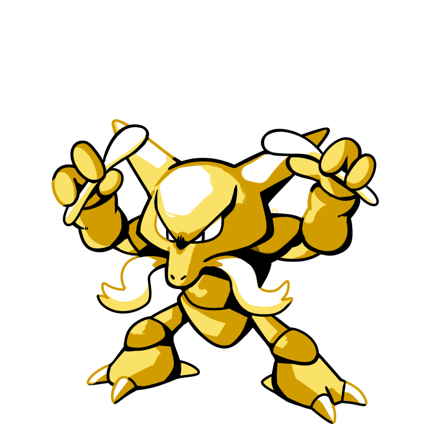 alakazam (pokemon and 1 more) drawn by rumwik