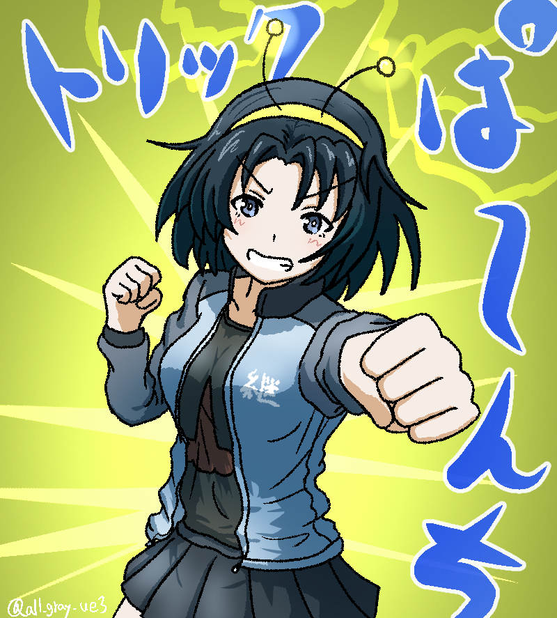 touko (girls und panzer and 1 more) drawn by haiiro_purin