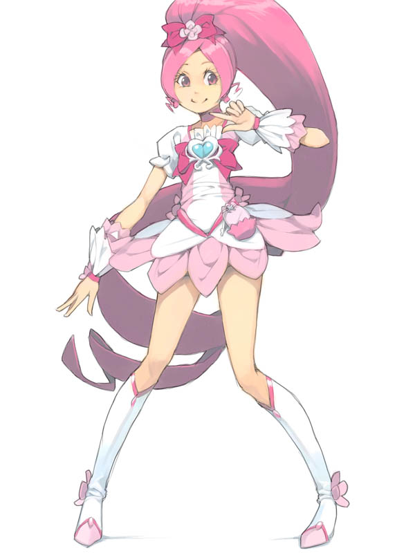 hanasaki tsubomi and cure blossom (precure and 1 more) drawn by akinbo_(hyouka_fuyou)