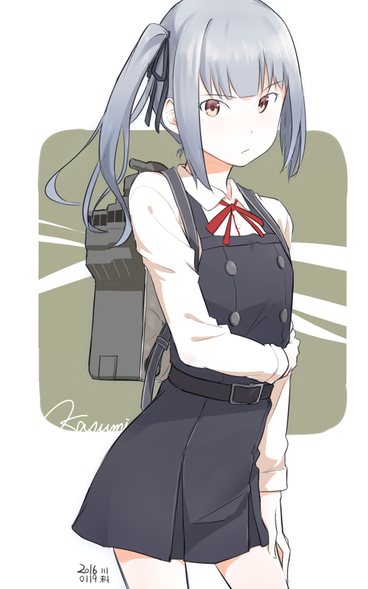 kasumi and kasumi kai ni (kantai collection) drawn by kawashina_(momen_silicon)