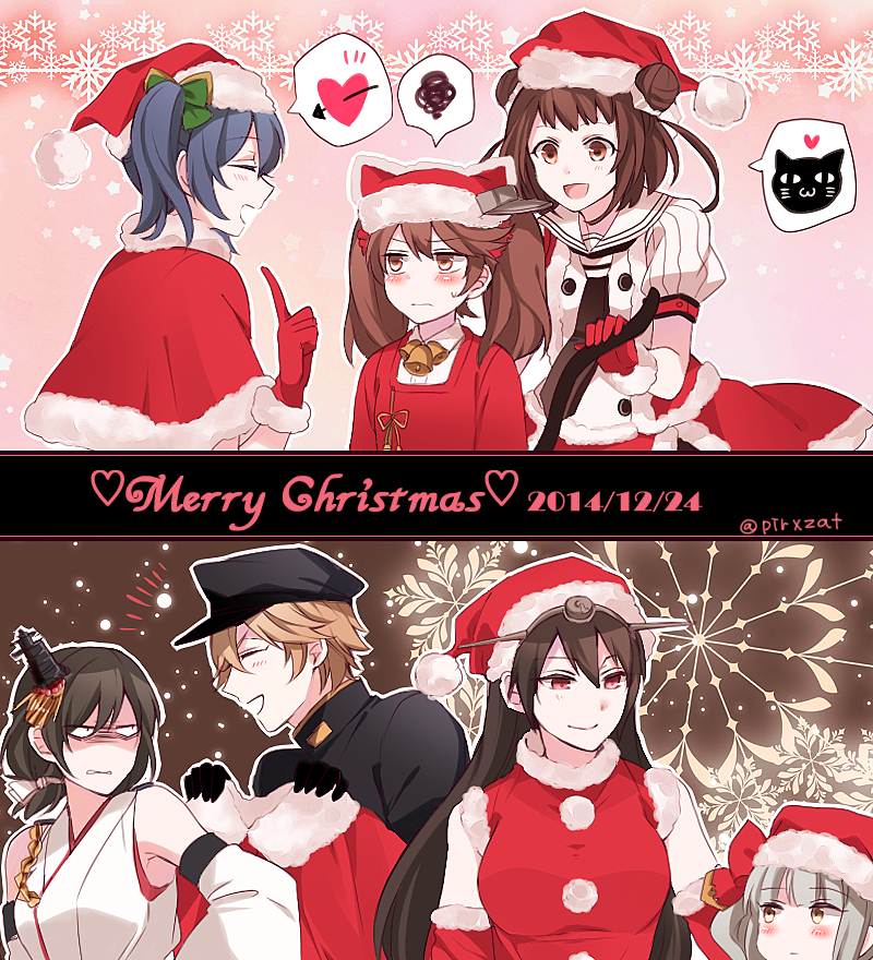 admiral, nagato, ryuujou, souryuu, yamashiro, and 4 more (kantai collection) drawn by nagomi_(mokatitk)