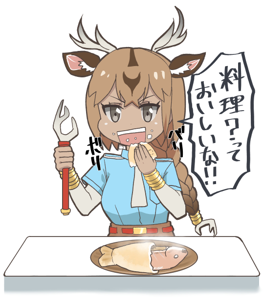 axis deer (kemono friends) drawn by dangorou_(yushi-art)