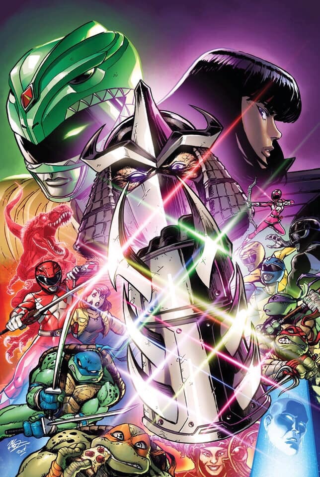 april o'neil, leonardo, raphael, donatello, michelangelo, and 16 more (super sentai and 4 more) drawn by matt_frank