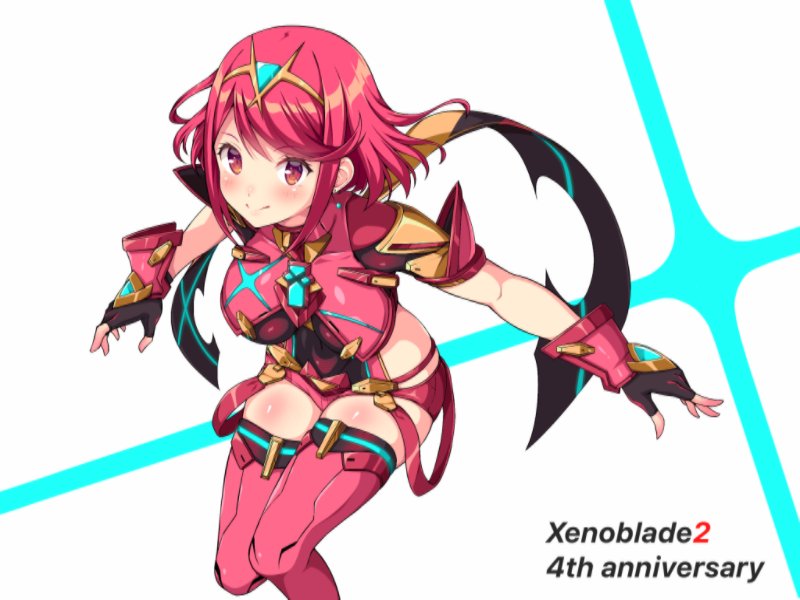 pyra (xenoblade chronicles and 1 more) drawn by f_1chan