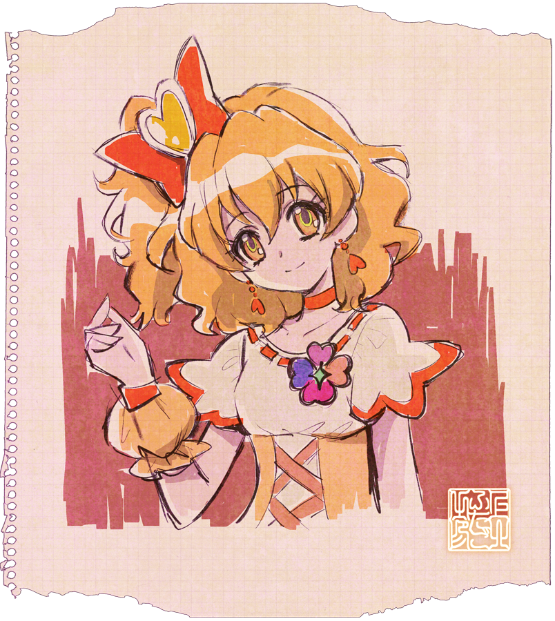 yamabuki inori and cure pine (precure and 1 more) drawn by kamikita_futago
