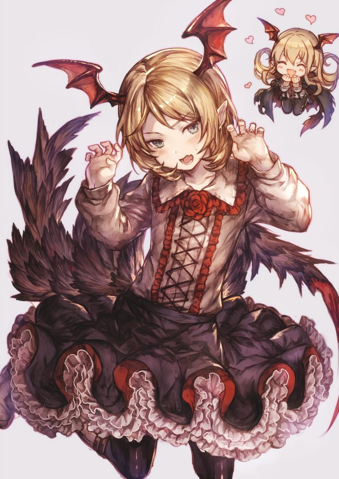 vampy and veight (granblue fantasy and 1 more) drawn by shigaraki_(strobe_blue)