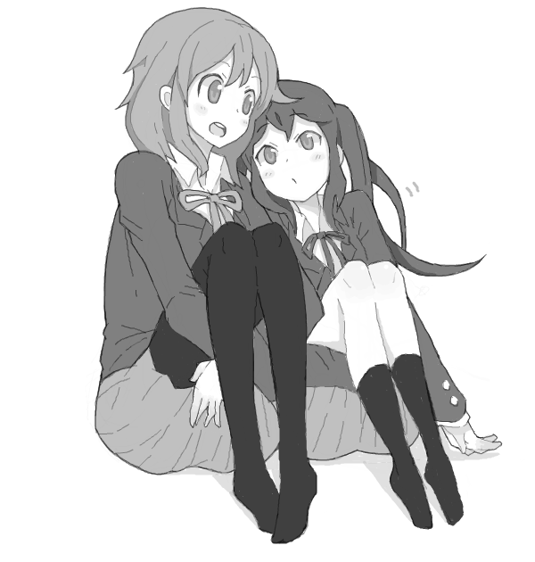 nakano azusa and hirasawa yui (k-on!) drawn by kuzu_kow