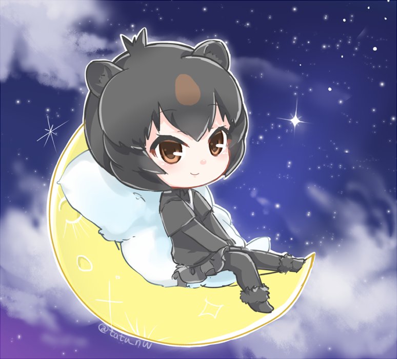 japanese black bear (kemono friends) drawn by tatsuno_newo