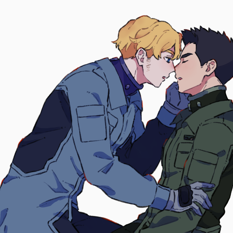 ao isami and lewis smith (yuuki bakuhatsu bang bravern) drawn by nikutabetai502