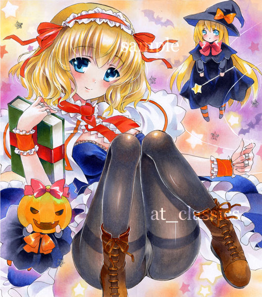 alice margatroid and shanghai doll (touhou) drawn by at_classics