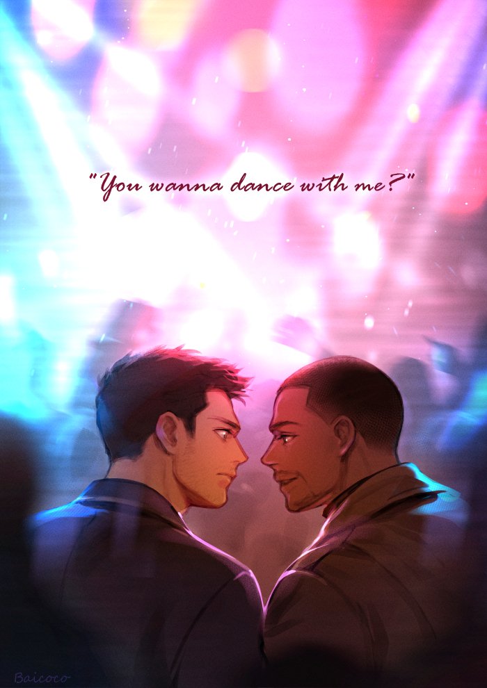 bucky barnes and sam wilson (marvel and 3 more) drawn by baicoco2