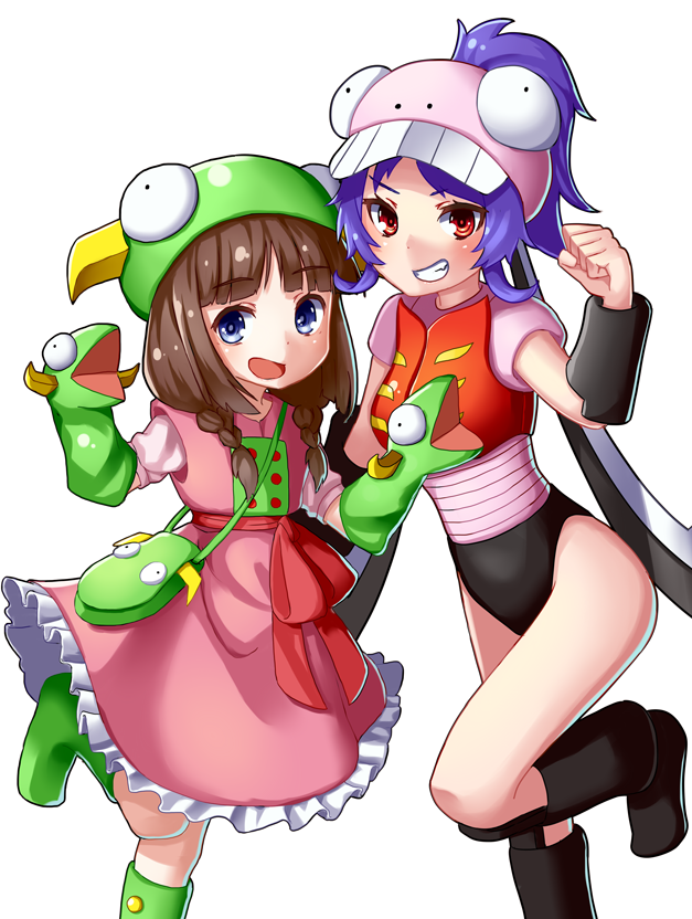 doublas m2 and garada k7 (robot girls z) drawn by pensuke