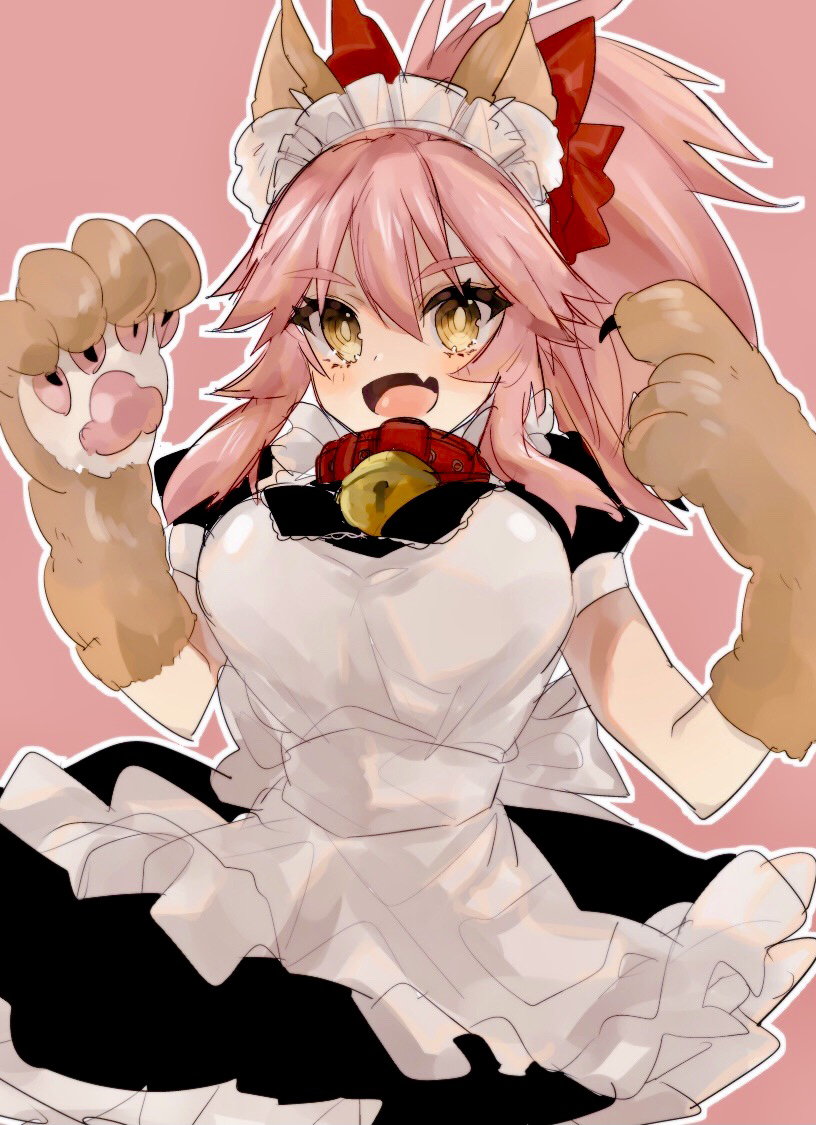 tamamo and tamamo cat (fate and 1 more) drawn by mamiya_(karegoe-ism)