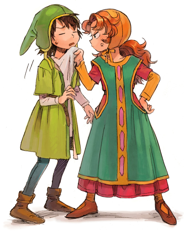 maribel and hero (dragon quest and 1 more) drawn by nona_(831korokke)