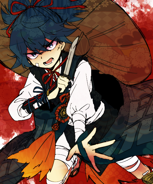 sayo samonji (touken ranbu) drawn by saku_anna