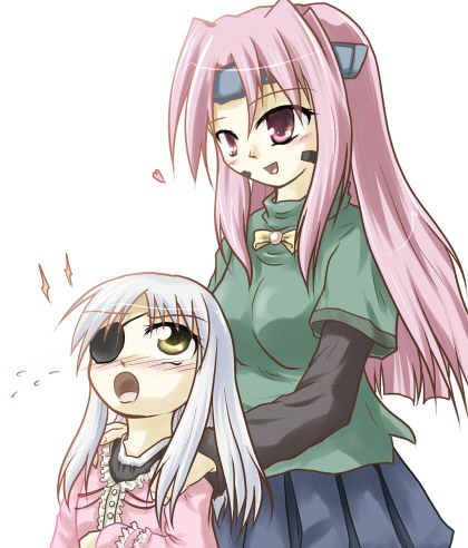 cinque and sette (lyrical nanoha and 1 more) drawn by merri
