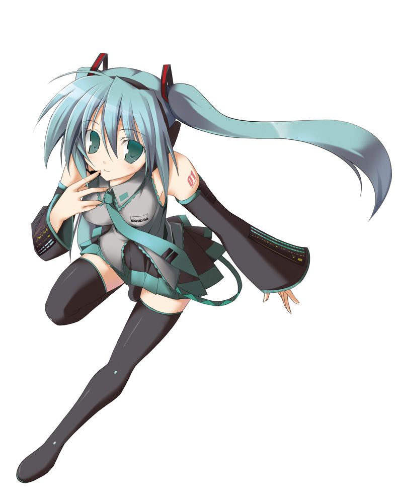 hatsune miku (vocaloid) drawn by miyane_aki_(radical_dash)