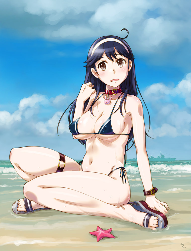 ushio and ushio kai ni (kantai collection) drawn by sameha_ikuya