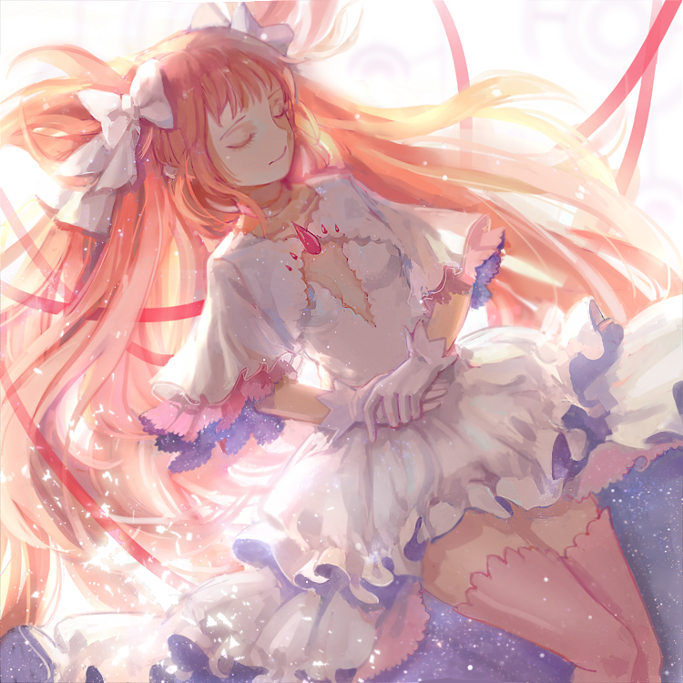 kaname madoka and ultimate madoka (mahou shoujo madoka magica) drawn by achyue