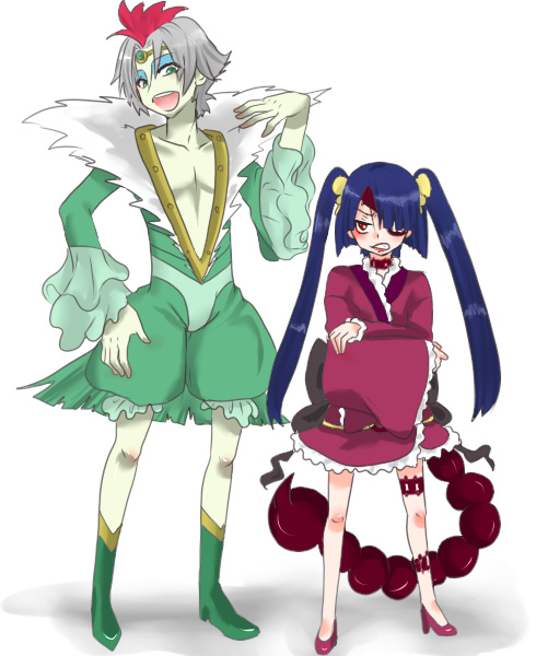 adiane and cytomander (tengen toppa gurren lagann) drawn by siroringo
