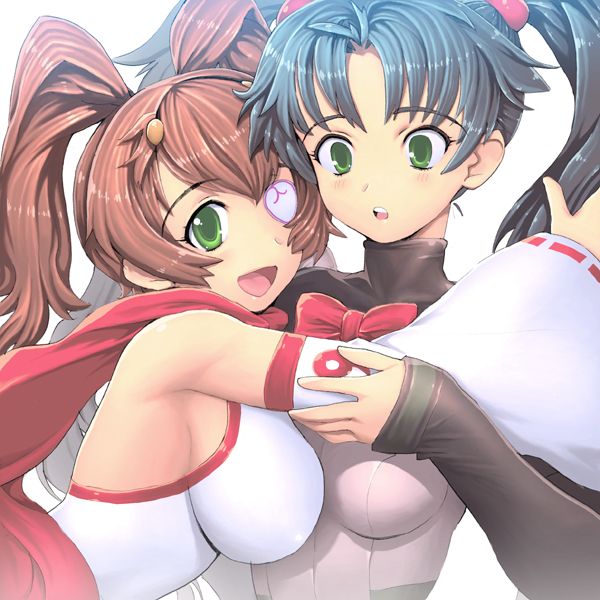 kutuna yui and ikuse ayane (vanguard princess) drawn by sugeno_tomoaki