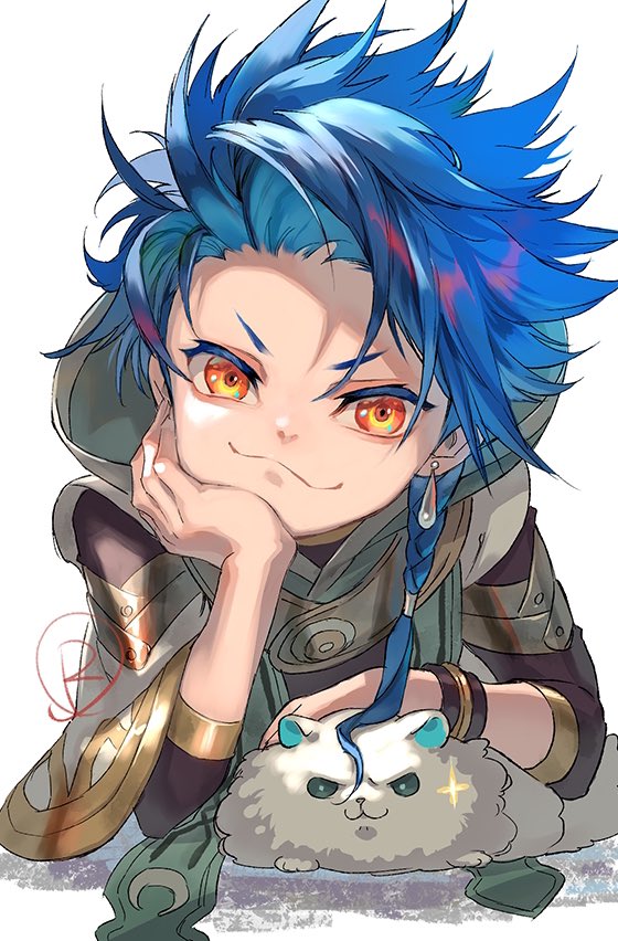 cu chulainn and setanta (fate and 1 more) drawn by suzuki_rika