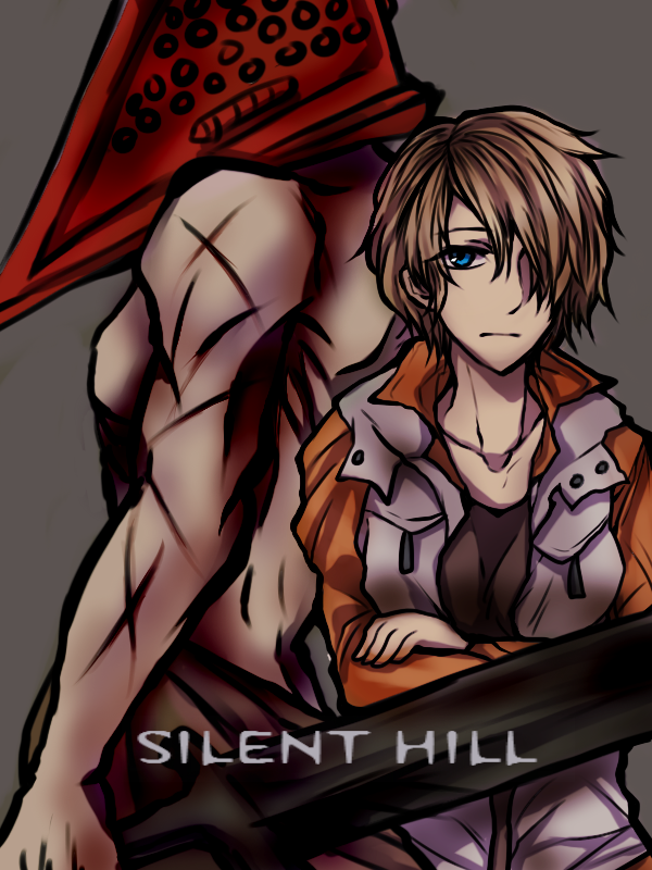 pyramid head and heather mason (silent hill and 2 more) drawn by tsukumo_(world_and_sky)