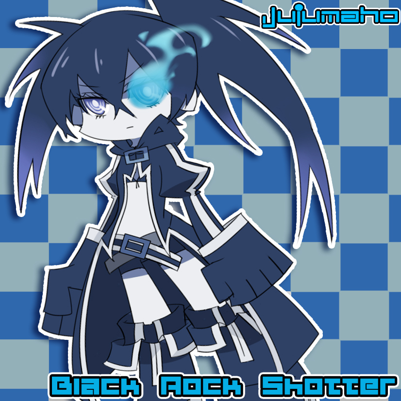 black rock shooter (panty & stocking with garterbelt and 1 more) drawn by jujumaho_(nanigaxila)