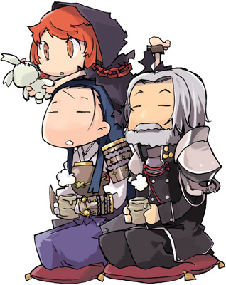 tlachtga, ren, and visil (sekaiju no meikyuu and 1 more) drawn by hashimoto_shin