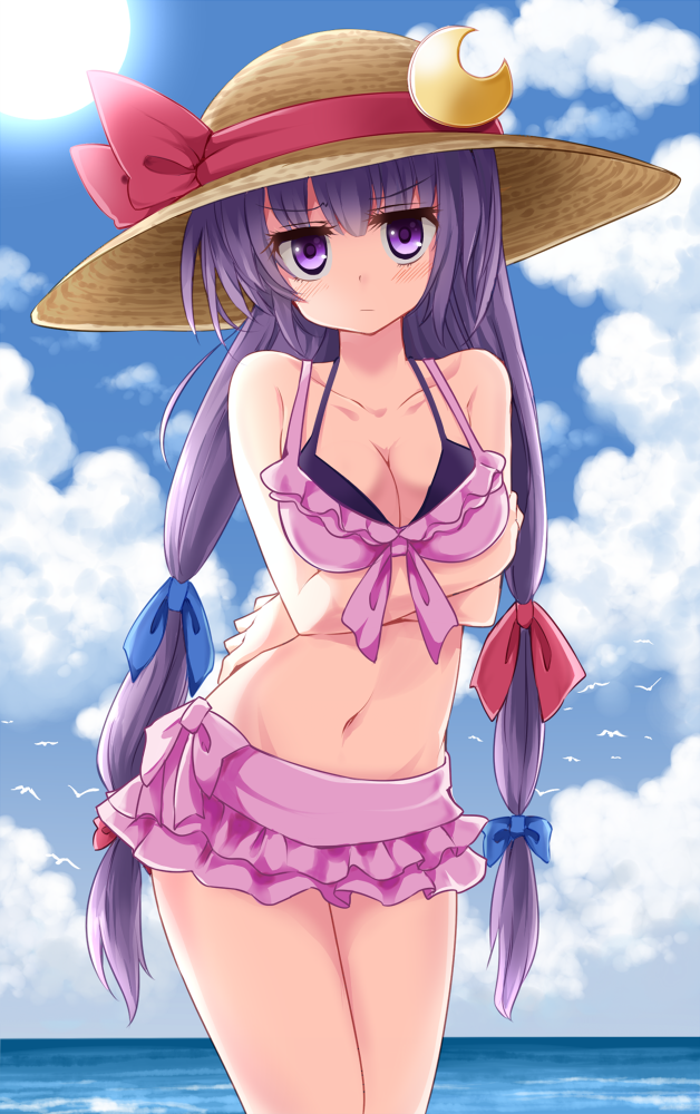patchouli knowledge (touhou) drawn by maturiuta_sorato and ruu_(tksymkw)